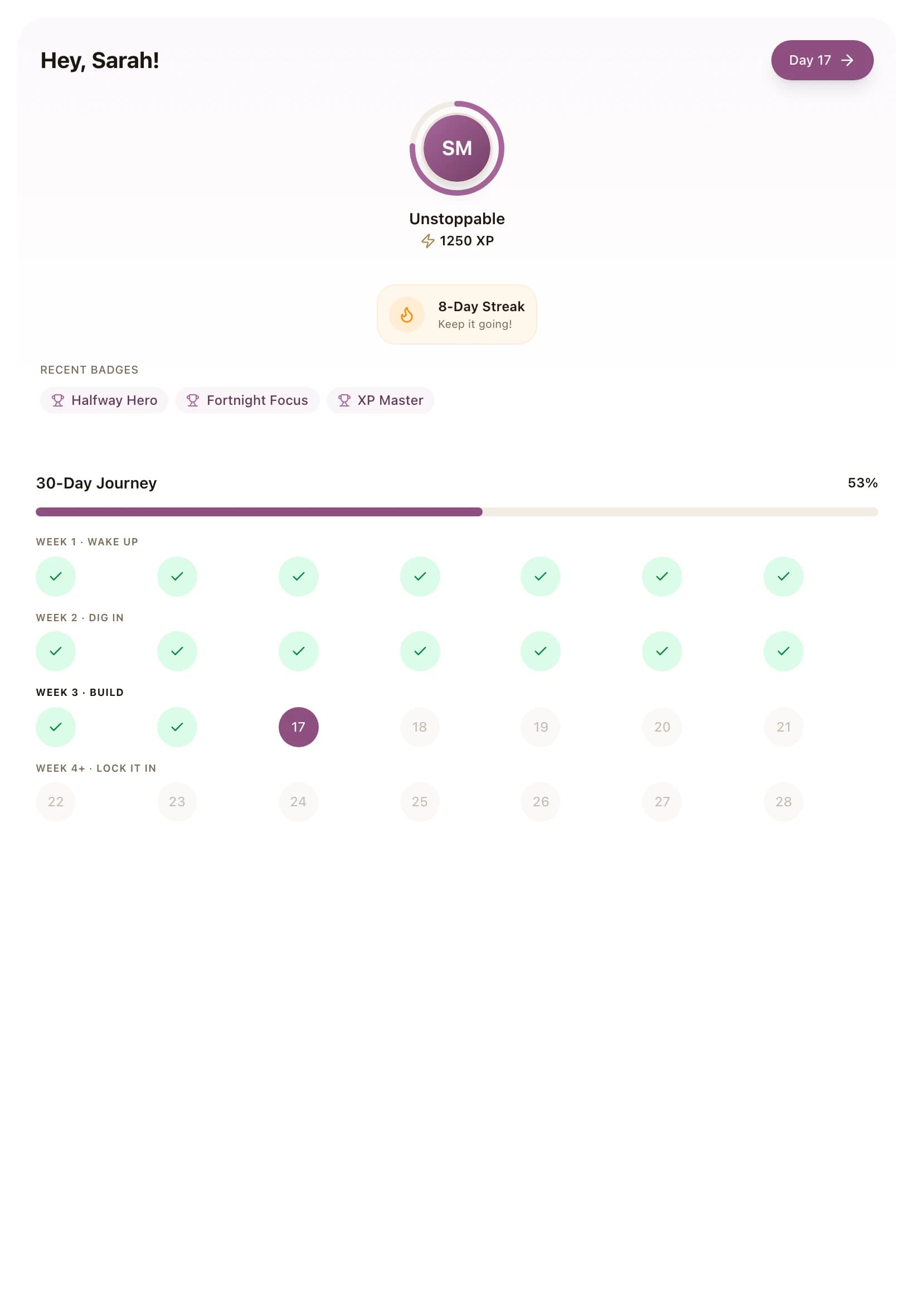 Interactive exercise in progress